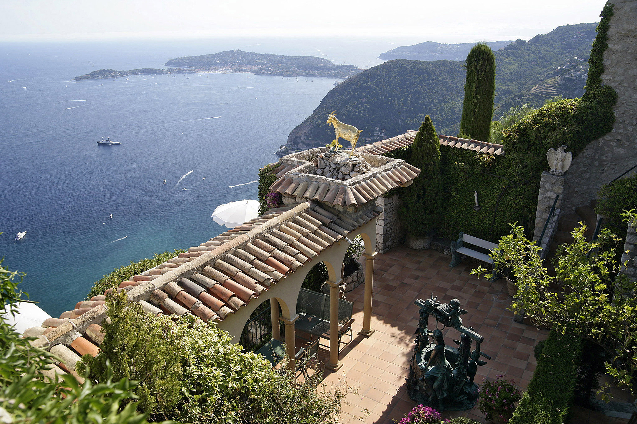 The Golden Goat - view over the Mediterranean